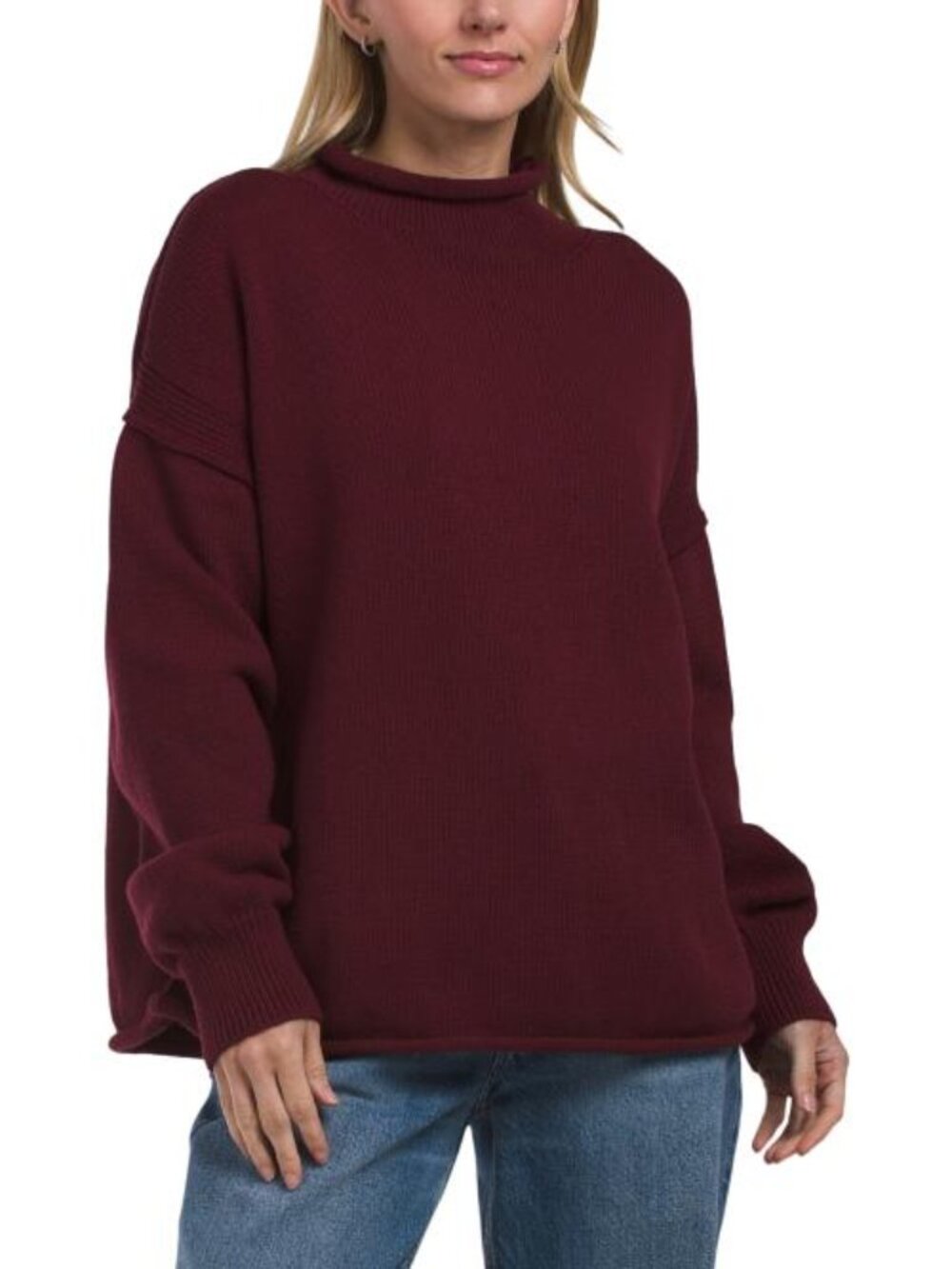 FREE PEOPLE Torres Funnel Neck Sweater